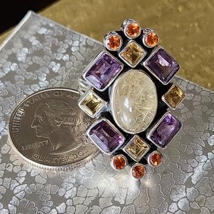 NICKY BUTLER RAJ COLLECTION LIMITED EDITION Quartz Amethyst NB Designer Signed